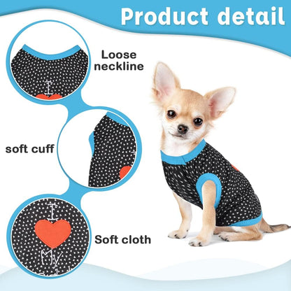 2 Pack Dog Shirt for Small Medium Large Dogs-Cooling Dog Hawaiian Shirt-Toy Little Dog Clothes-Puppy Birthday Clothing for Female Male Doggie-Dachshund Teacup Chihuahua Clothes for Dog (L)