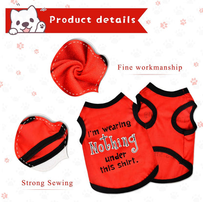 3 Pack Extra Small Dog Chihuahua Clothes Tiny Dog Clothes Pet Small Dog Shirts Puppy Clothes for Small Dogs Boy Xsmall Dog Clothing Small Puppy Outfits Boy Dog Apparel & Accessories (XS)